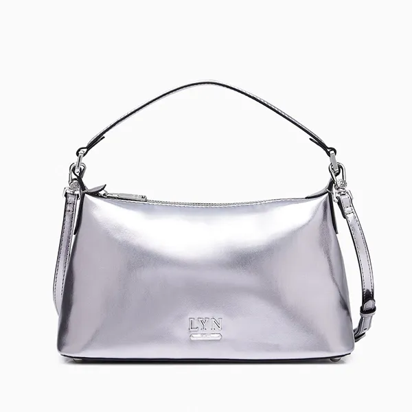 Túi Xách Nữ Lyn Glitzy Hobo Crossbody Bags LL23WBF092 Silver Màu Bạc