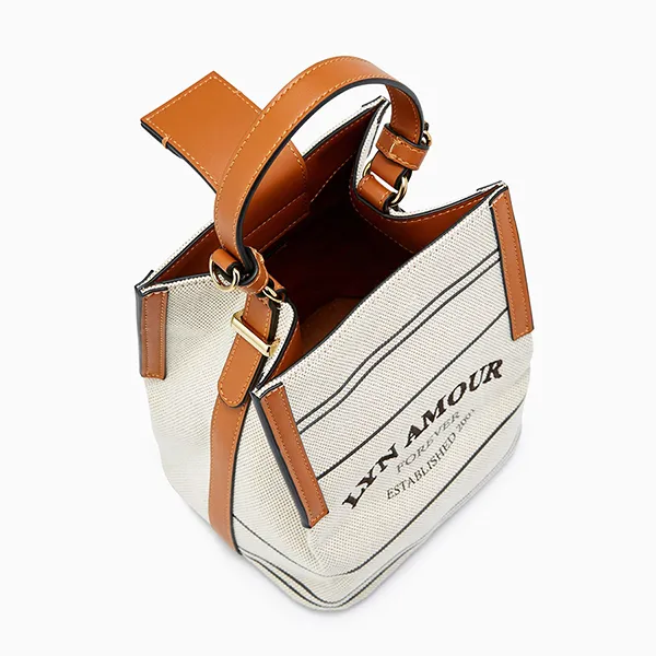 Túi Xách Nữ Lyn Moana Bucket Bags Brown LL23FBF220 Màu Xám Nâu