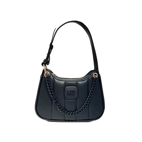 Túi Xách Nữ Lyn Patti Saddle Crossbody Bags LL23CBF148 Black Màu Đen - Túi xách - Vua Hàng Hiệu