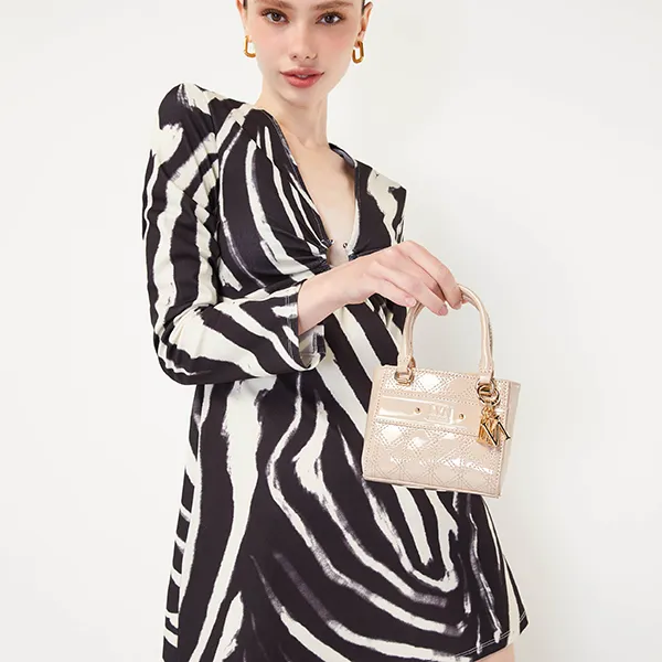 Túi Xách Nữ Lyn Sydney Mini Top Handle Handbags Beige LL22CBF132 Màu Be