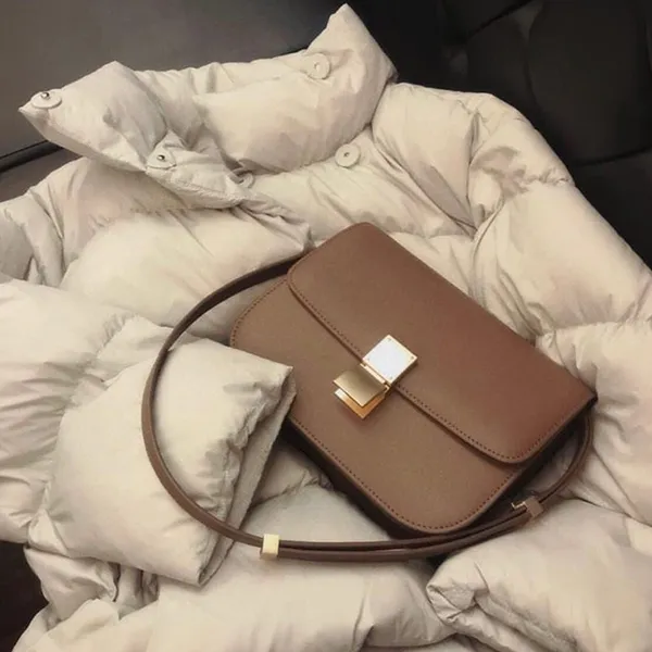 Túi Xách Nữ PrettyFit Box Bag Similar Màu Nâu - Túi xách - Vua Hàng Hiệu