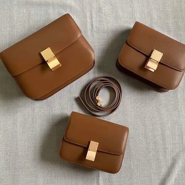 Túi Xách Nữ PrettyFit Box Bag Similar Màu Nâu - Túi xách - Vua Hàng Hiệu