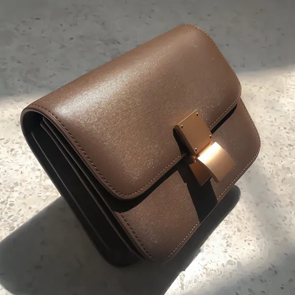 Túi Xách Nữ PrettyFit Box Bag Similar Màu Nâu - Túi xách - Vua Hàng Hiệu