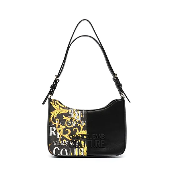 Túi Xách Nữ Versace Jeans Couture Graphic Logo Print Shoulder Bag 74VA4BP5ZS599 Màu Đen Họa Tiết