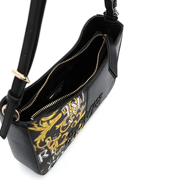 Túi Xách Nữ Versace Jeans Couture Graphic Logo Print Shoulder Bag 74VA4BP5ZS599 Màu Đen Họa Tiết