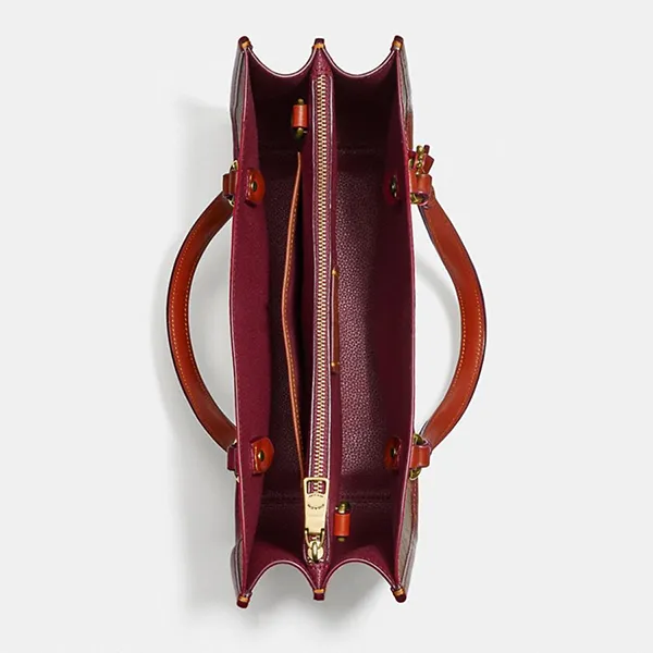 Túi Xách Tay Coach Tyler Carryall 28 In Signature Canvas C3889 Màu Nâu Size 28