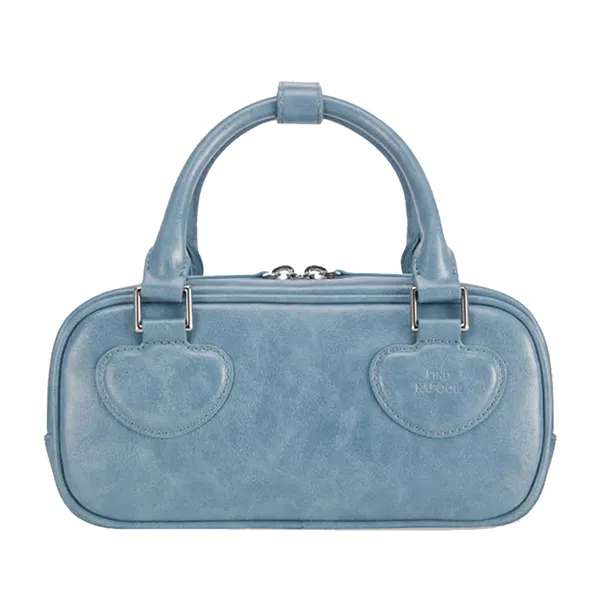 Túi Xách Tay Nữ Find Kapoor Heart Block Bag 22 Crinkled Màu Xanh Blue - Túi xách - Vua Hàng Hiệu