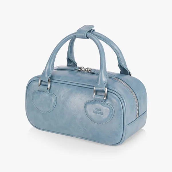 Túi Xách Tay Nữ Find Kapoor Heart Block Bag 22 Crinkled Màu Xanh Blue - Túi xách - Vua Hàng Hiệu