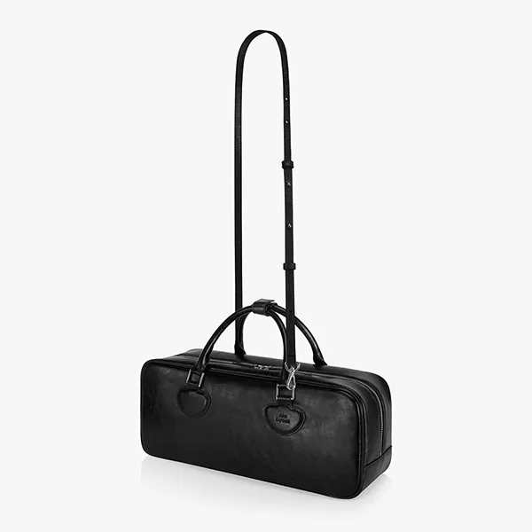 Túi Xách Tay Nữ Find Kapoor Heart Double Bag 37 Crinkled Black Màu Đen - Túi xách - Vua Hàng Hiệu