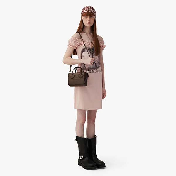 Túi Xách Tay Nữ Find Kapoor Heart Tote Bag 18 Crinkled Brown Màu Nâu - Túi xách - Vua Hàng Hiệu