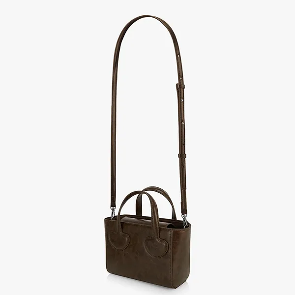 Túi Xách Tay Nữ Find Kapoor Heart Tote Bag 18 Crinkled Brown Màu Nâu - Túi xách - Vua Hàng Hiệu