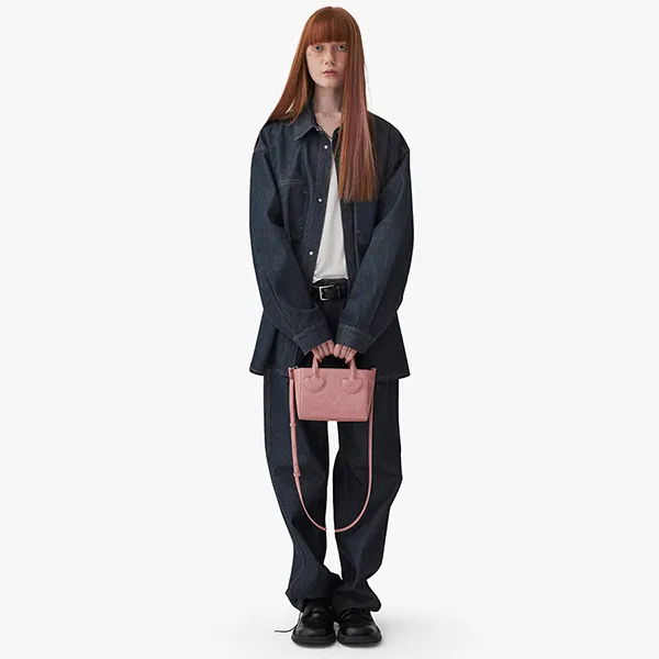 Túi Xách Tay Nữ Find Kapoor Heart Tote Bag 18 Crinkled Pink Màu Hồng - Túi xách - Vua Hàng Hiệu