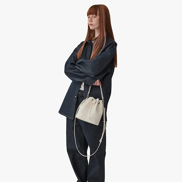 Túi Xách Tay Nữ Find Kapoor Pingo Plum Bag 18 Ivory Bag Màu Trắng Kem