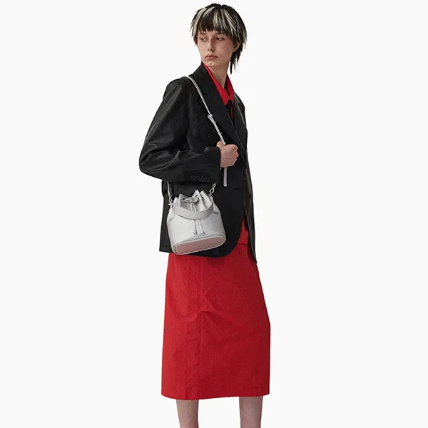 Túi Xách Tay Nữ Find Kapoor Pingo Plum Bag 18 Silver Bag Màu Bạc