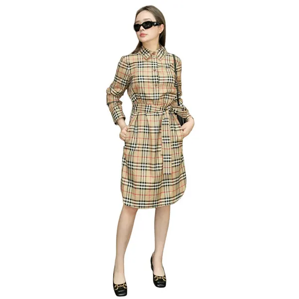 Váy Nữ Burberry Vintage Check Tie Waist 8063498 Phối Màu - Thời trang - Vua Hàng Hiệu