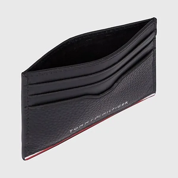 Ví Đựng Thẻ Nam Tommy Hilfiger Card Holder AM0AM11257_NERO_BDS Màu Đen