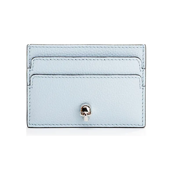 Ví Đựng Thẻ Nữ Alexander Mcqueen Skull Card Case 554193-BPT0I 4800 Màu Xanh Da Trời - Túi xách - Vua Hàng Hiệu