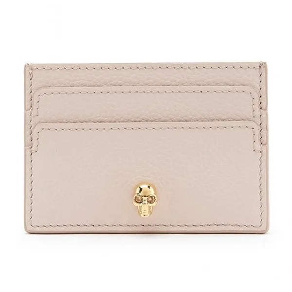 Ví Đựng Thẻ Nữ Alexander Mcqueen Skull Card Holder Ice Pink 554193-BPT0G 9901 Màu Be - Túi xách - Vua Hàng Hiệu