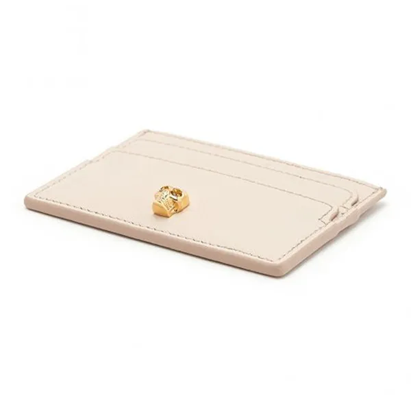 Ví Đựng Thẻ Nữ Alexander Mcqueen Skull Card Holder Ice Pink 554193-BPT0G 9901 Màu Be - Túi xách - Vua Hàng Hiệu