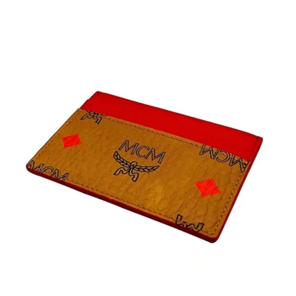 Ví Đựng Thẻ Nữ MCM Spectrum Diamond Rainbow Logo Visetos Card Holder MYAAASV02 Màu Nâu Đỏ - Túi xách - Vua Hàng Hiệu