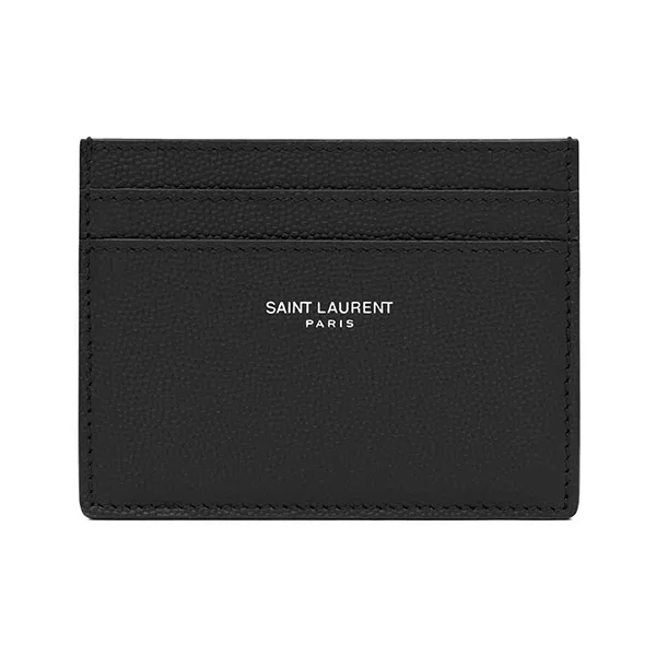 Ví Đựng Thẻ Yves Saint Laurent YSL Credit Card Case In Grain De Poudre Embossed Leather 375946BTY0N1000 Màu Đen - Túi xách - Vua Hàng Hiệu