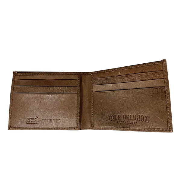 Ví Nam True Religion Leather Logo Wallet Màu Nâu - Túi xách - Vua Hàng Hiệu