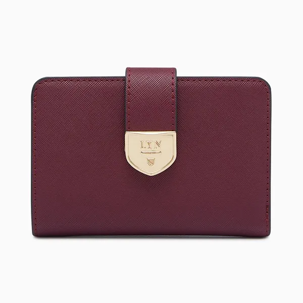 Ví Nữ Lyn Athella Metal Short Wallets LL23FWS115 Red Màu Đỏ