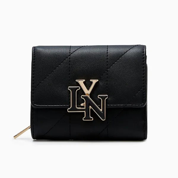 Ví Nữ Lyn Gaston Short Wallets LL23FWF001 Black Màu Đen