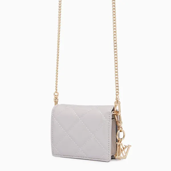 Ví Nữ Lyn Glossy Wallets On Chain LL23WWF007 Grey Màu Xám