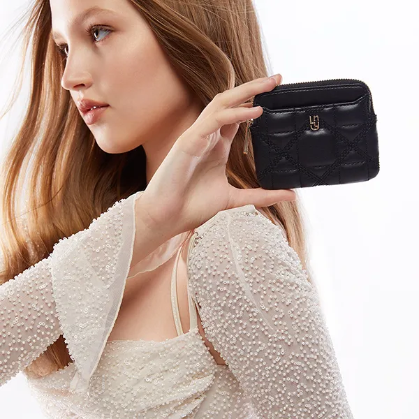 Ví Nữ Lyn Nadena Card Holder Wallets Black LL23FWF105 Màu Đen
