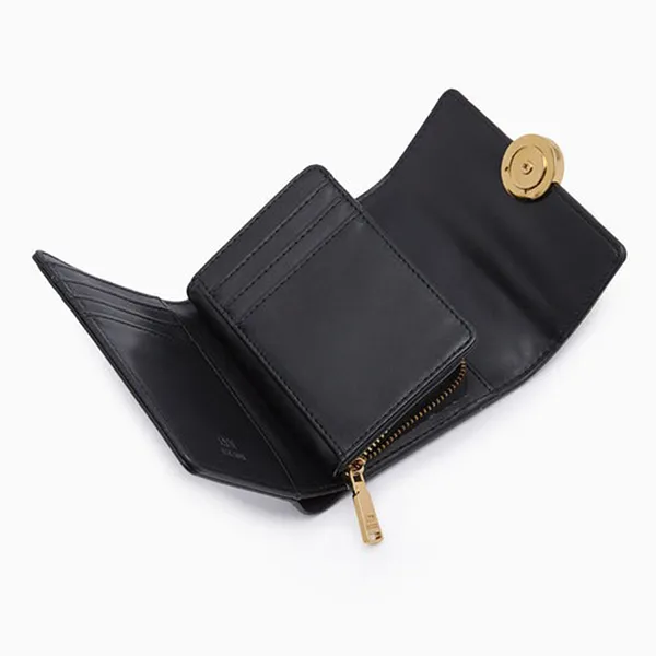 Ví Nữ Lyn Nelly Multi Short Wallets LL23FWF118 Black Màu Đen - Túi xách - Vua Hàng Hiệu