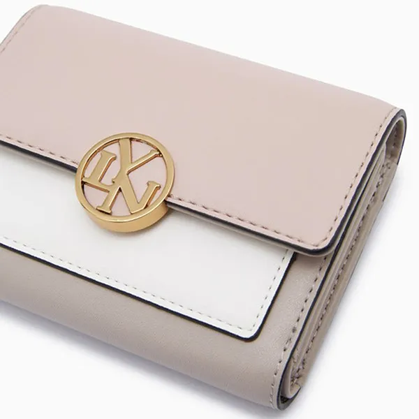 Ví Nữ Lyn Nelly Multi Short Wallets LL23FWF118 Pink Màu Hồng Trắng - Túi xách - Vua Hàng Hiệu