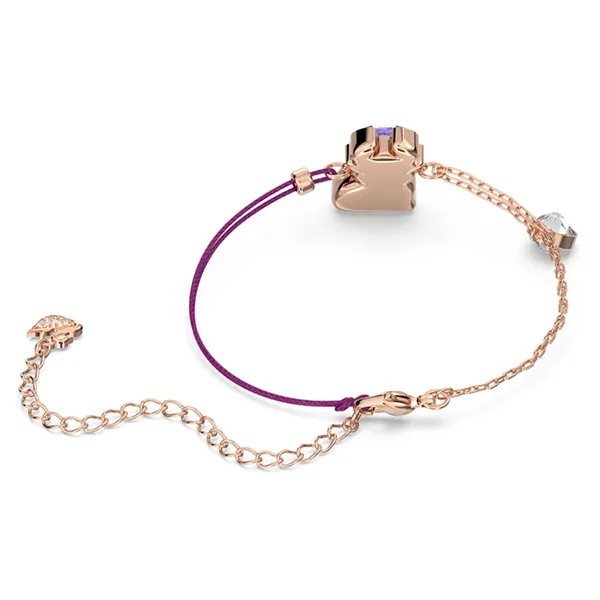 Vòng Đeo Tay Nữ Swarovski Chinese Zodiac Ox Braceleto 5599280 Màu Tím Vàng Hồng - Trang sức - Vua Hàng Hiệu