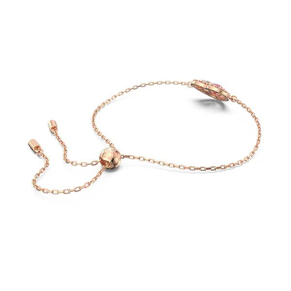 Vòng Đeo Tay Nữ Swarovski Gema 520 Bracelet Heart, Pink, Rose Gold-Tone Plated 5653012 Màu Vàng Hồng