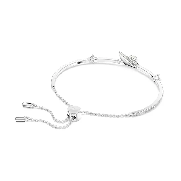 Vòng Đeo Tay Nữ Swarovski Iconic Swan Bracelet Swan, Black, Rhodium Plated 5614119 Màu Bạc - Trang sức - Vua Hàng Hiệu