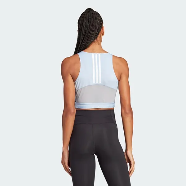 Áo Ba Lỗ Thể Thao Nữ Adidas Hyperglam Aeroready Tank Top IB2312 Màu Xanh Nhạt Size S