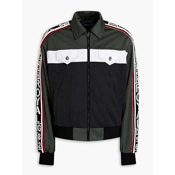 Áo Bomber Dolce & Gabbana Jacquard Trimmed Color Block Satin Jersey Track Jacket Phối Màu Size 44 - Thời trang - Vua Hàng Hiệu