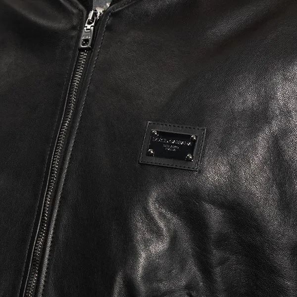 Áo Bomber Nam Dolce & Gabbana D&G Black Bomber Jacket G9ZM1L HULQ4-N0000 Màu Đen Size 48