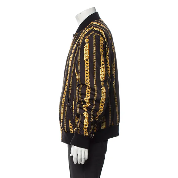 Áo Bomber Nam Versace Printed Jacket A89511S1A072975B000 Màu Đen Họa Tiết Vàng Size 46 - Thời trang - Vua Hàng Hiệu