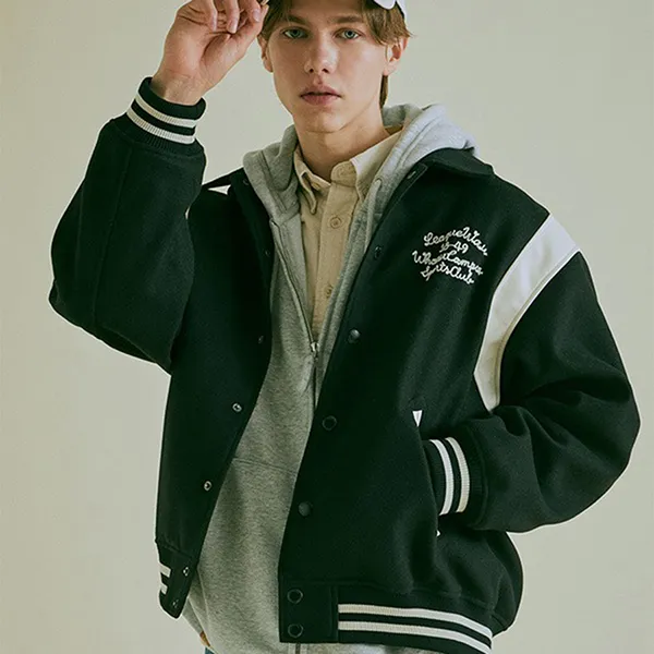 Áo Bomber WHOAU Varsity WHJJC4T24U Màu Xanh Green - Thời trang - Vua Hàng Hiệu