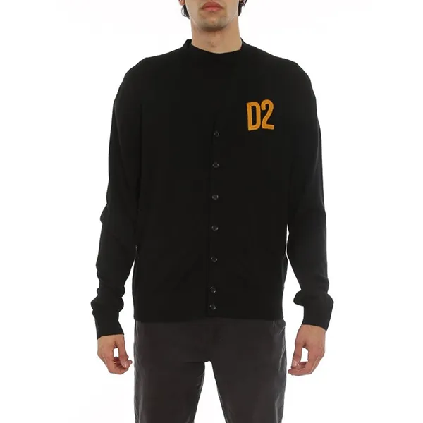 Áo Cardigan Nam Dsquared2 D2 Logo S74HA1232S16794900 Màu Đen
