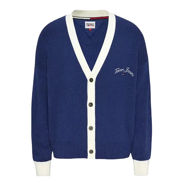 Áo Cardigan Nam Tommy Hilfiger Boxy Prep Cardigan DM0DM16788 Màu Xanh Dương