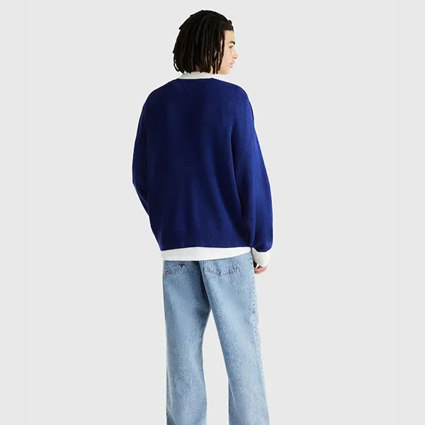 Áo Cardigan Nam Tommy Hilfiger Boxy Prep Cardigan DM0DM16788 Màu Xanh Dương