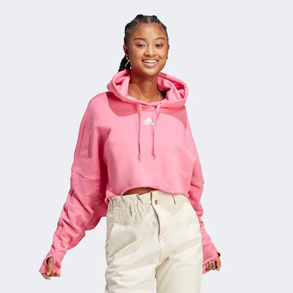Áo Hoodie Nữ Adidas W HD SWT IB7378 Màu Hồng Size M