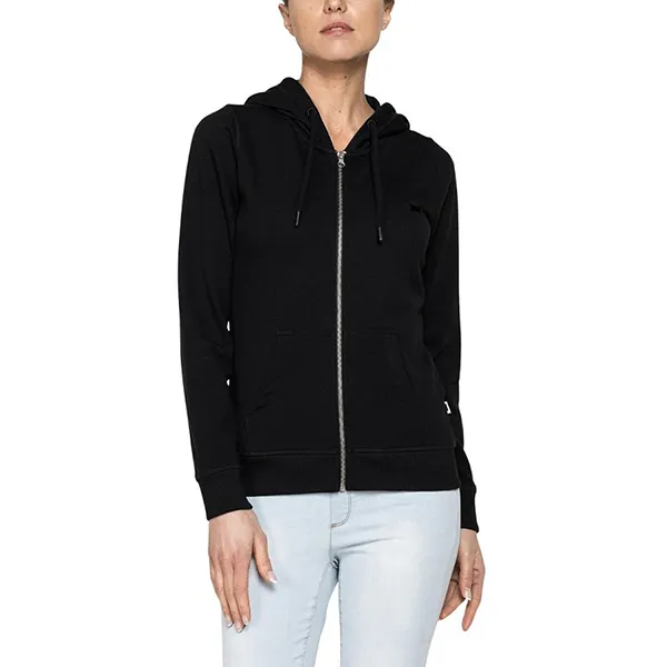 Áo Hoodie Nữ Carrera Jeans Full Zip Hooded Sweatshirt 8540386P_899 Màu Đen Size S