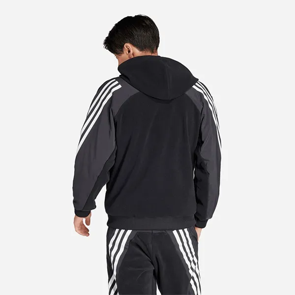 Áo Khoác Unisex Adidas Future Icons 3-Stripes Hoodie IB6130 Màu Đen Size L