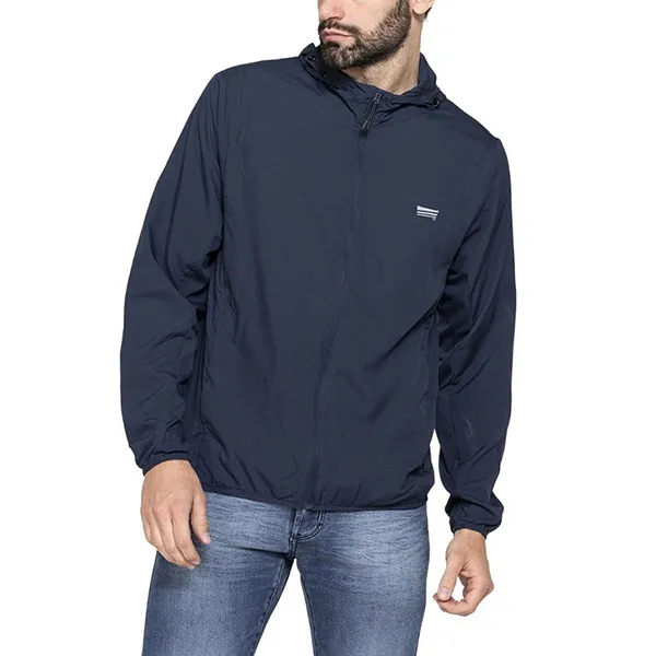 Áo Khoác Gió Nam Carrera Jeans Sporty Windproof Jacket 4071419A_687 Màu Xanh Than Size L