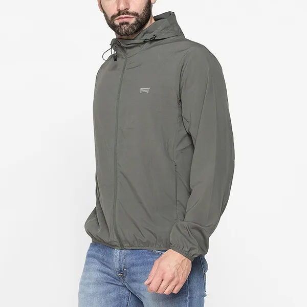 Áo Khoác Gió Nam Carrera Jeans Sporty Windproof Jacket 4071419A_765 Màu Xanh Rêu Size L - Thời trang - Vua Hàng Hiệu