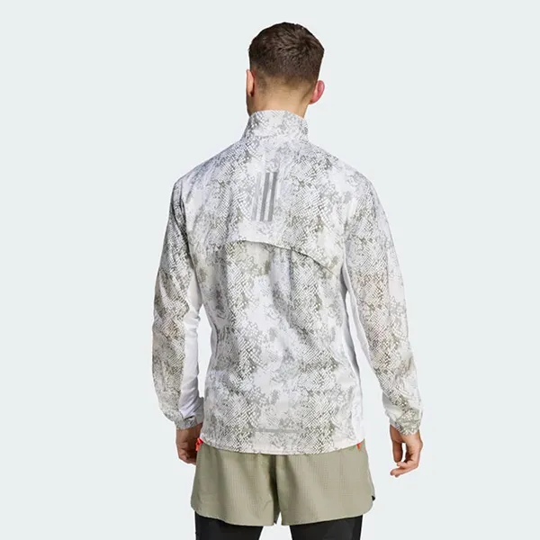 Áo Khoác Nam Adidas Patterned Overlay Marathon Jacket IC7597 Màu Trắng Họa Tiết Size 2XS