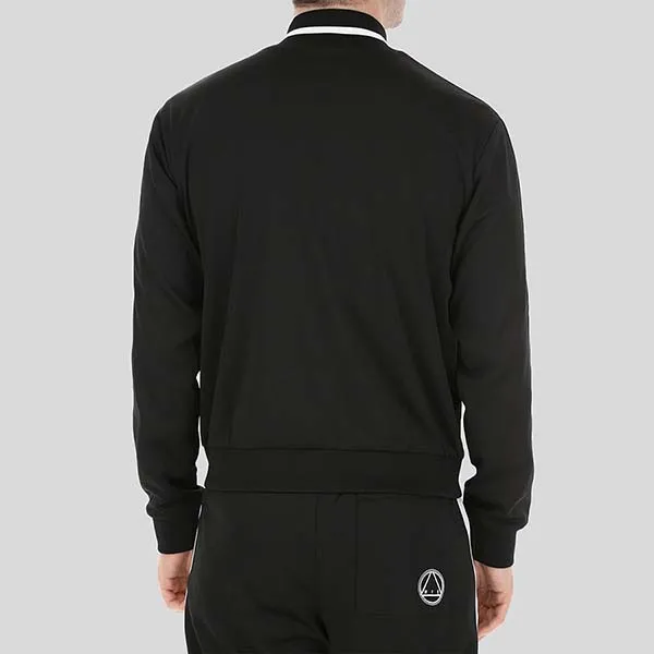 Áo Khoác Nam Alexander McQueen Logo-Embroidered Màu Đen Size 48